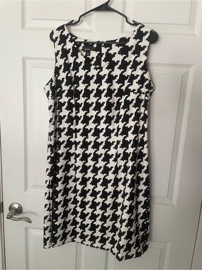 ALYX Black and White stretch Houndstooth Mini Dress